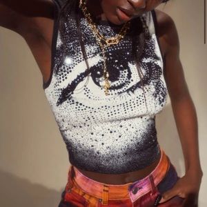 Jadedldn Retina Diamante Tank brand new with tags